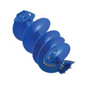 Double Cut Rock Auger with collar plate