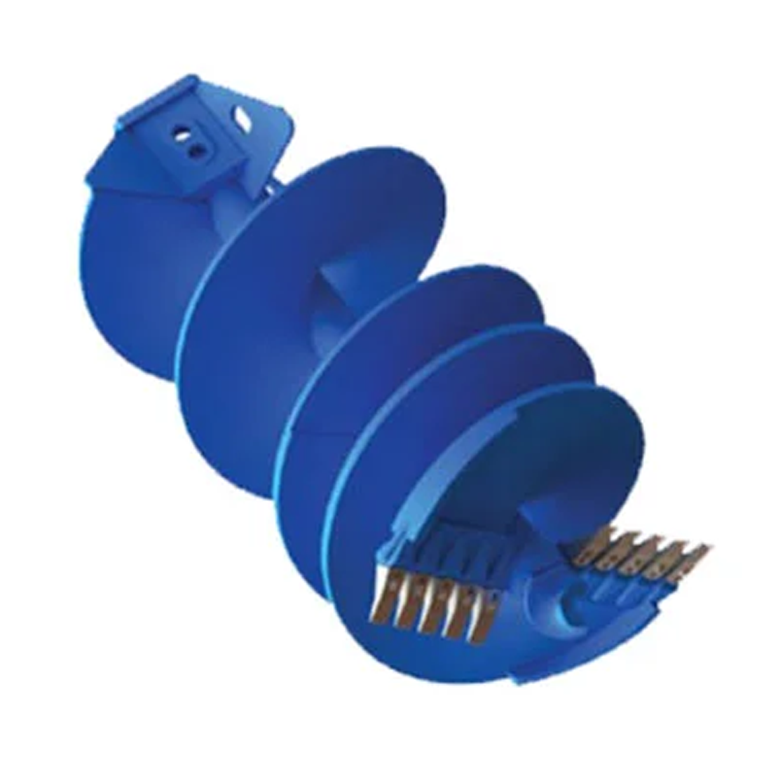 Double cut soil auger